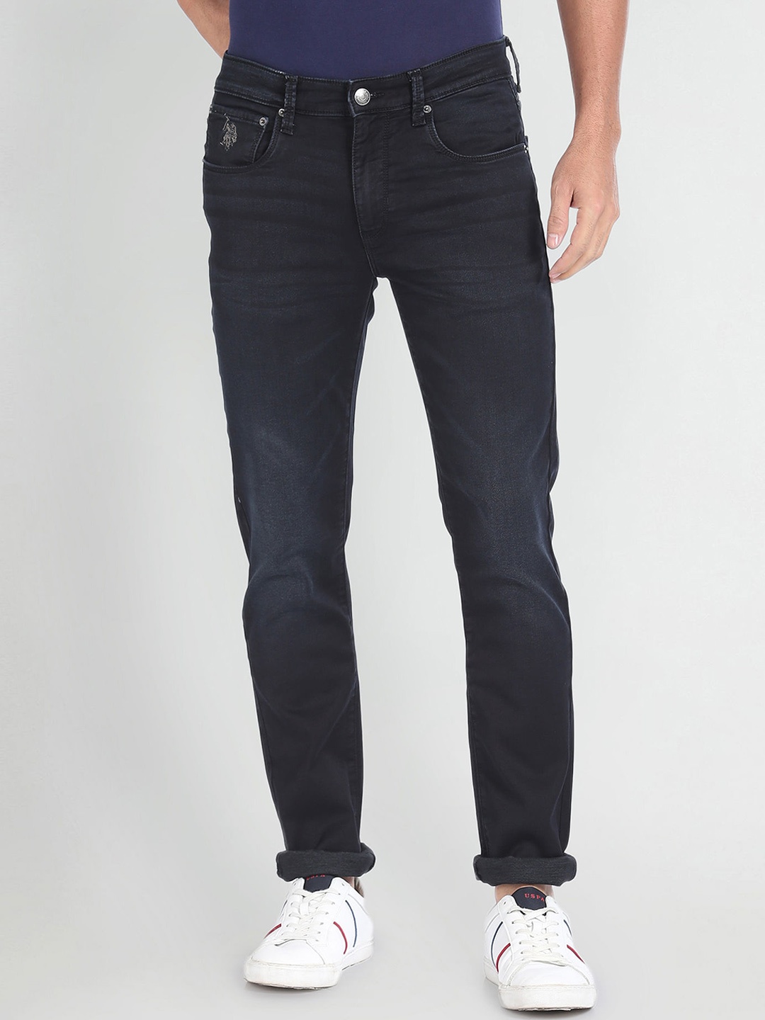 

U.S. Polo Assn. Denim Co. Men Skinny Fit Stretchable Jeans, Blue