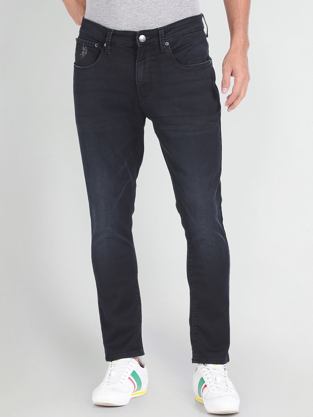 

U.S. Polo Assn. Denim Co. Men Light Fade Stretchable Jeans, Blue