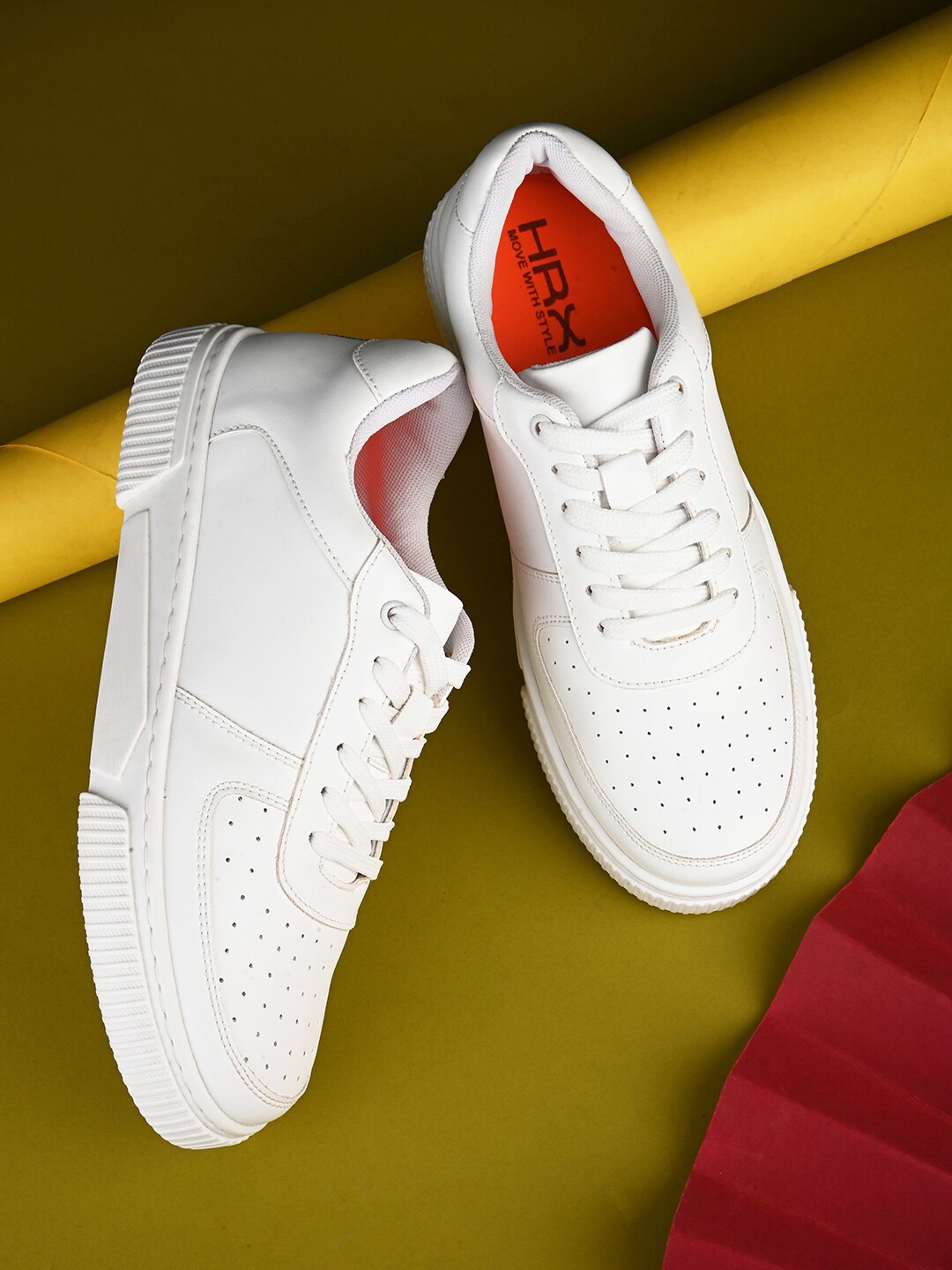 

HRX by Hrithik Roshan Women Perforations Lightweight Sneakers, White