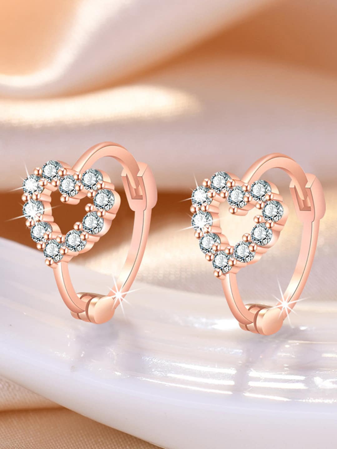 

Jewels Galaxy Rose Gold Plated Contemporary Studs Earrings