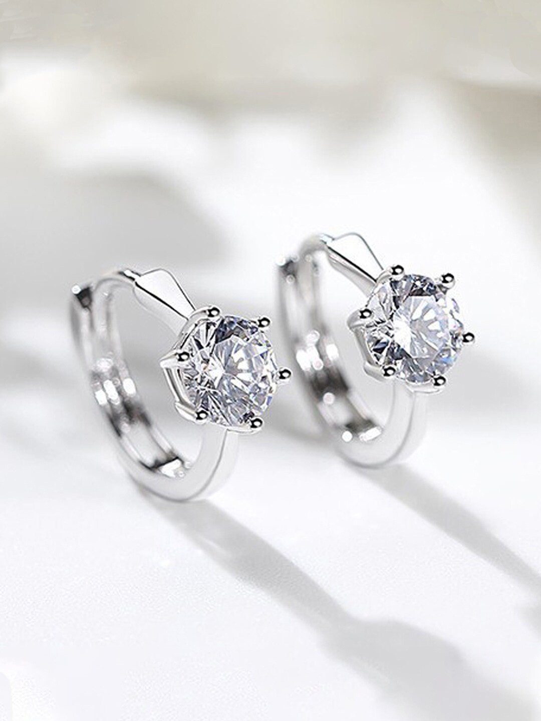 

Jewels Galaxy Silver Plated Hoop Earrings