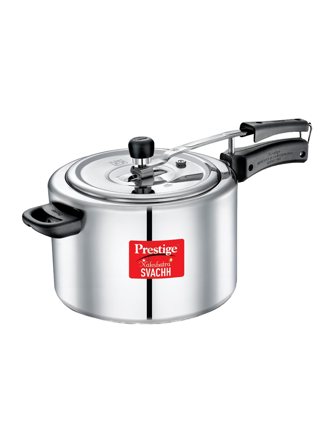 

Prestige Nakshatra Plus Svachh Silver Toned Pressure Cooker With Deep Lid - 10 L