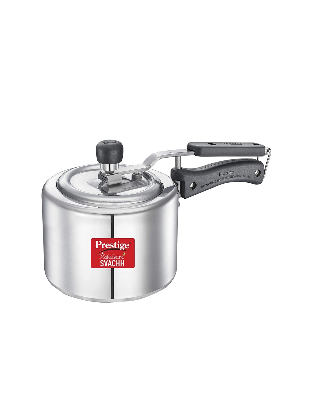 

Prestige Nakshatra Plus Svachh Silver Toned Spillage Control Pressure Cooker - 2 L