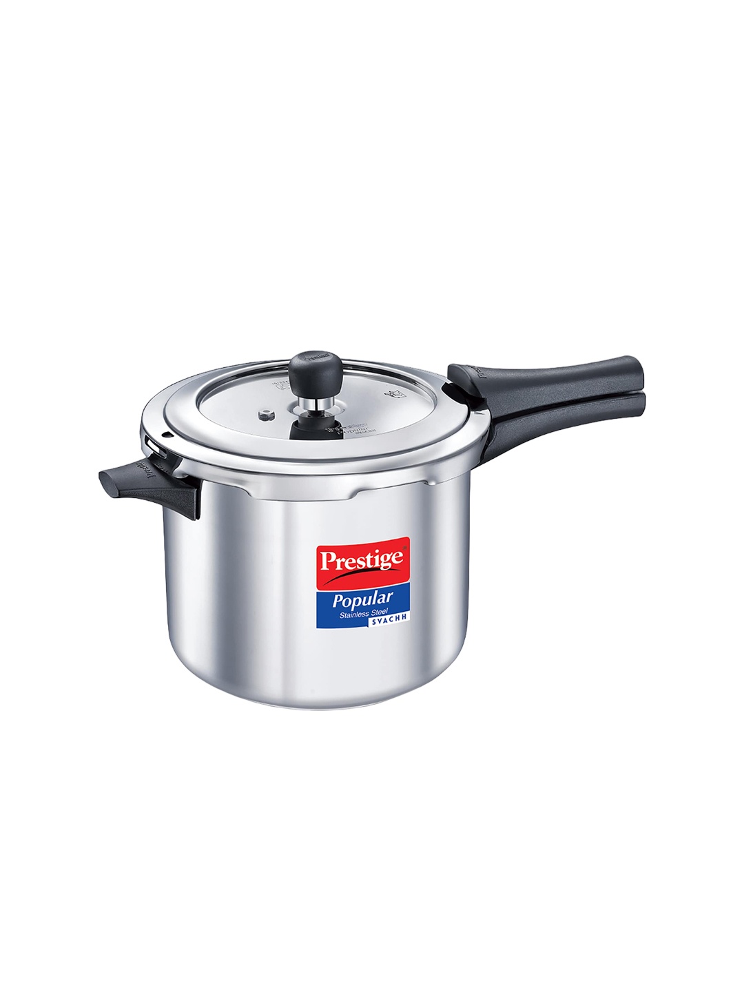 

Prestige Popular Svachh Spillage Control Stainless Steel Pressure Cooker 5 L, Silver