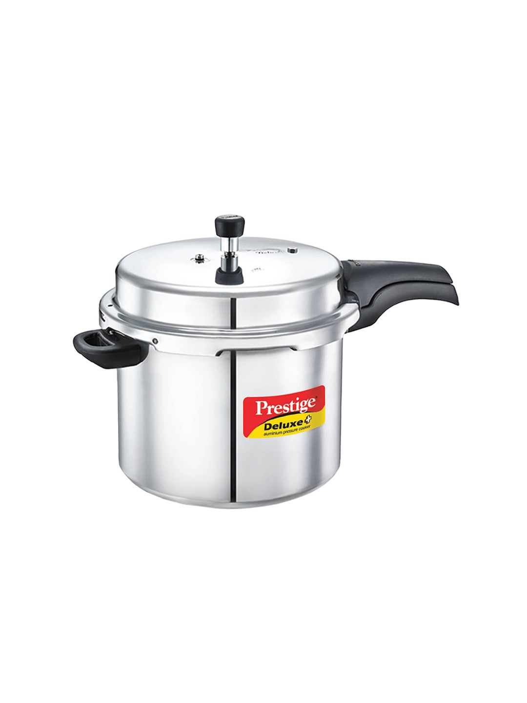 

Prestige Deluxe Plus Silver Toned Gas & Induction Compatible Aluminium Pressure Cooker-10L