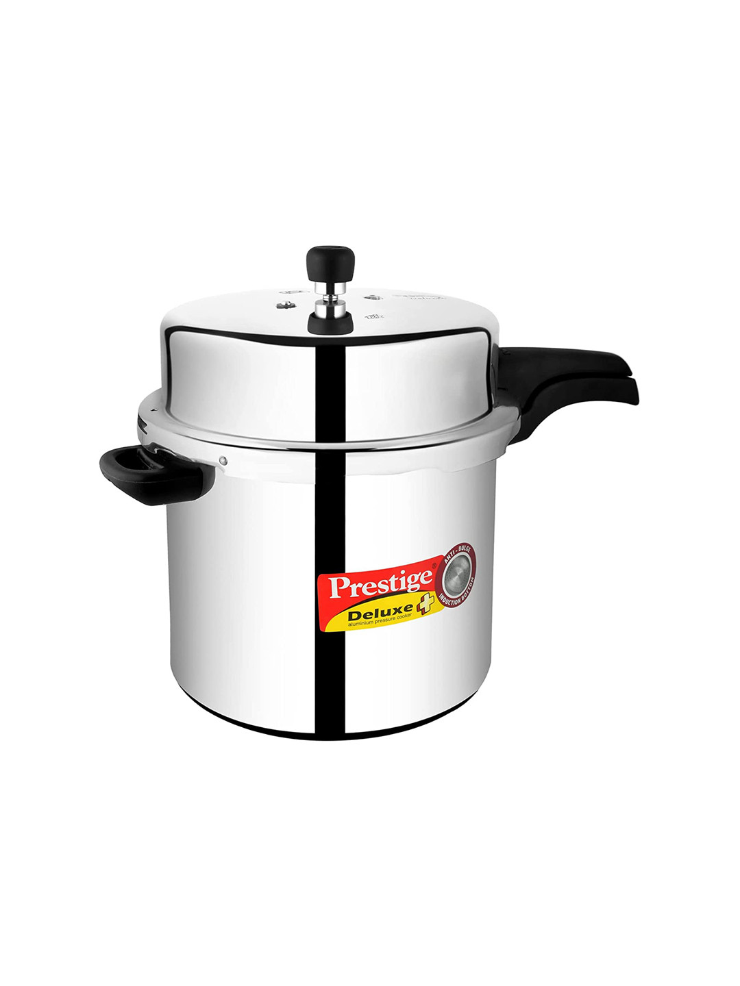 

Prestige Deluxe Plus Gas & Induction Compatible Pressure Cooker 12 L, Silver
