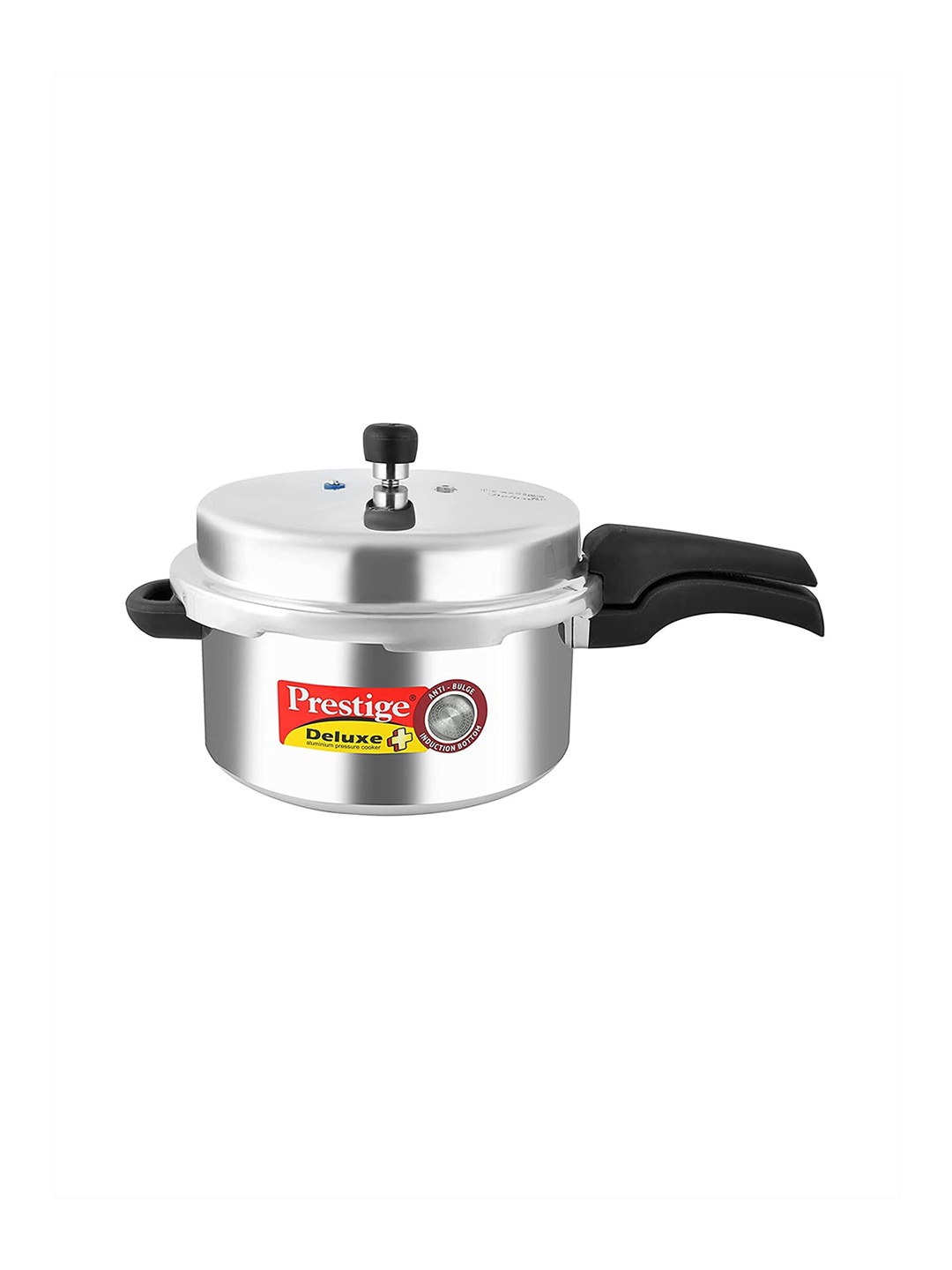 

Prestige Deluxe Plus Silver Toned Gas & Induction Compatible Pressure Cooker - 7.5L