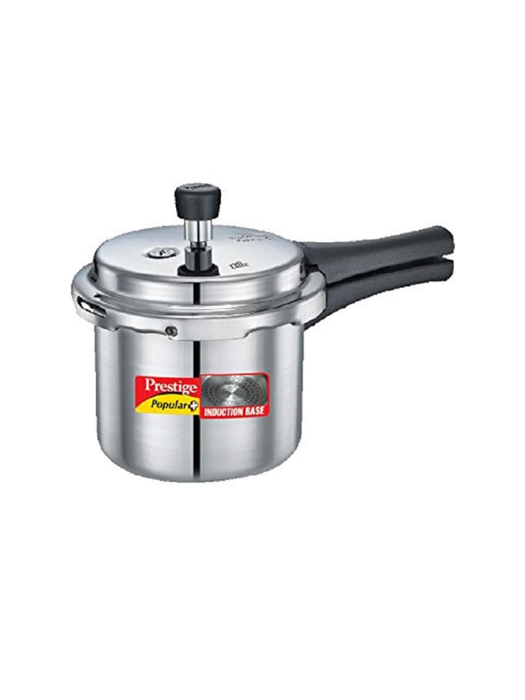

Prestige Popular Plus Silver Toned Gas & Induction Compatible Pressure Cooker 2 L