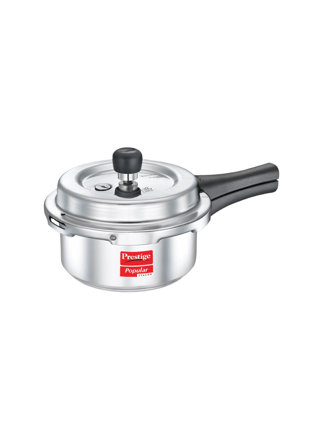 

Prestige Popular Svachh Silver Toned Spillage Control Pressure Cooker 2 L