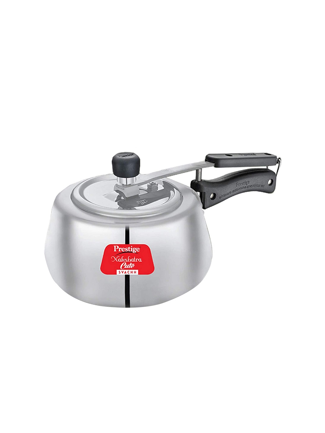 

Prestige Nakshatra Cute Svachh Gas & Induction Compatible Pressure Cooker 2L, Silver