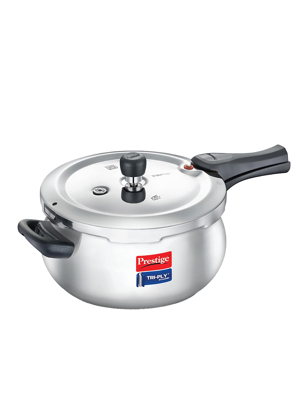 

Prestige Svachh Tri-Ply Stainless steel Handi Pressure Cooker 5 L, Silver