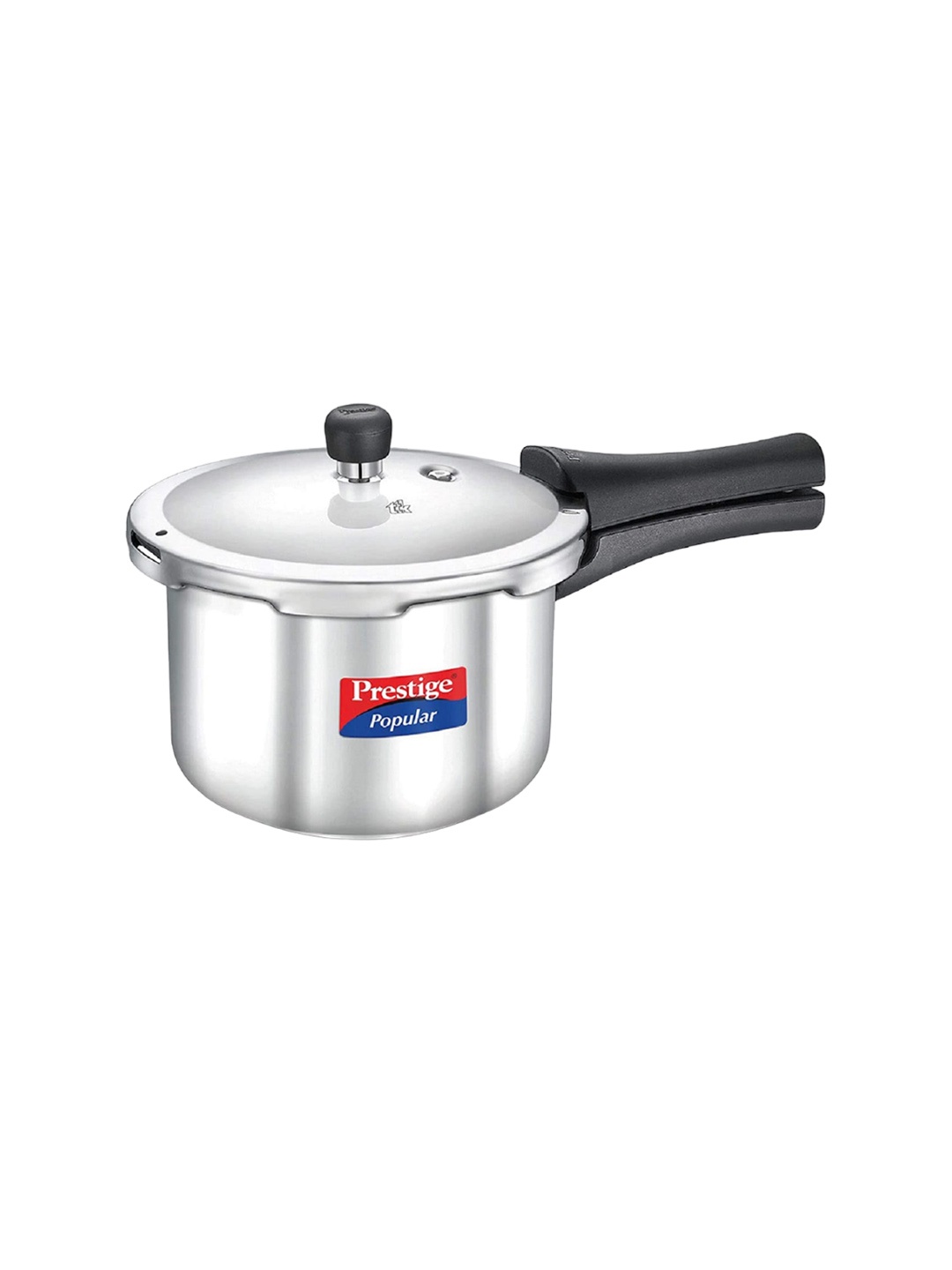 

Prestige Popular Silver Toned Stainless Steel Pressure Cooker - 3 L