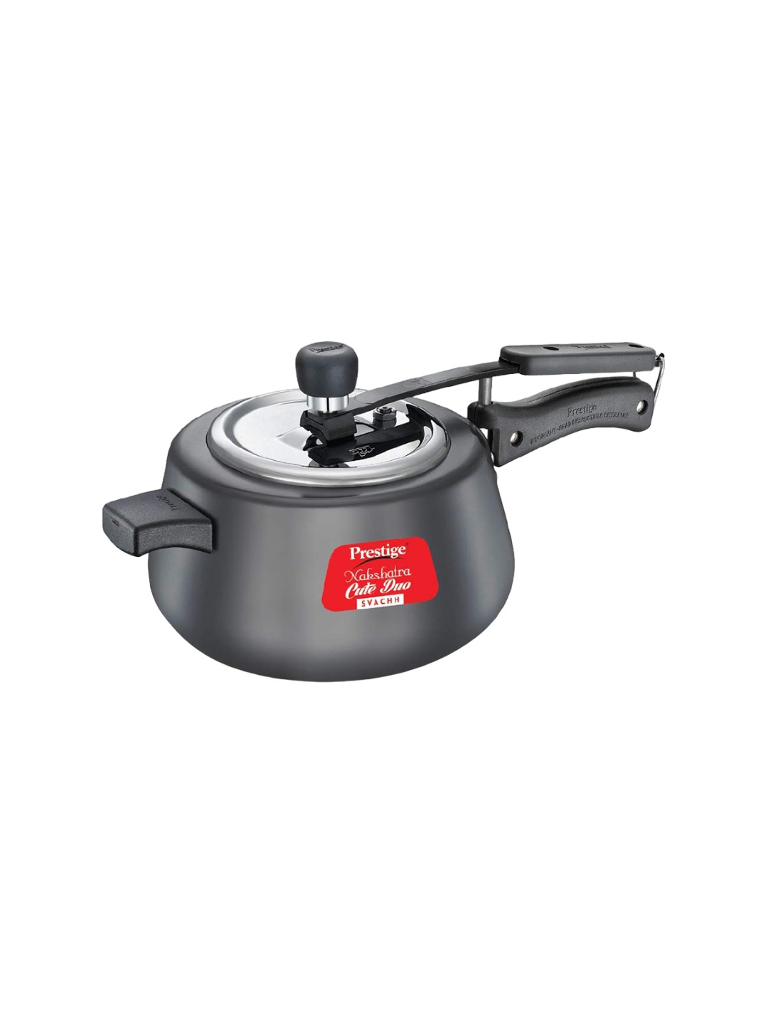 

Prestige Nakshatra Cute Duo Svachh Black Spillage Control Pressure Cooker 5 L