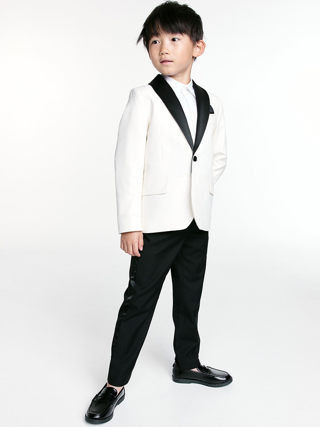 

H&M Boys Tuxedo Trousers, Black