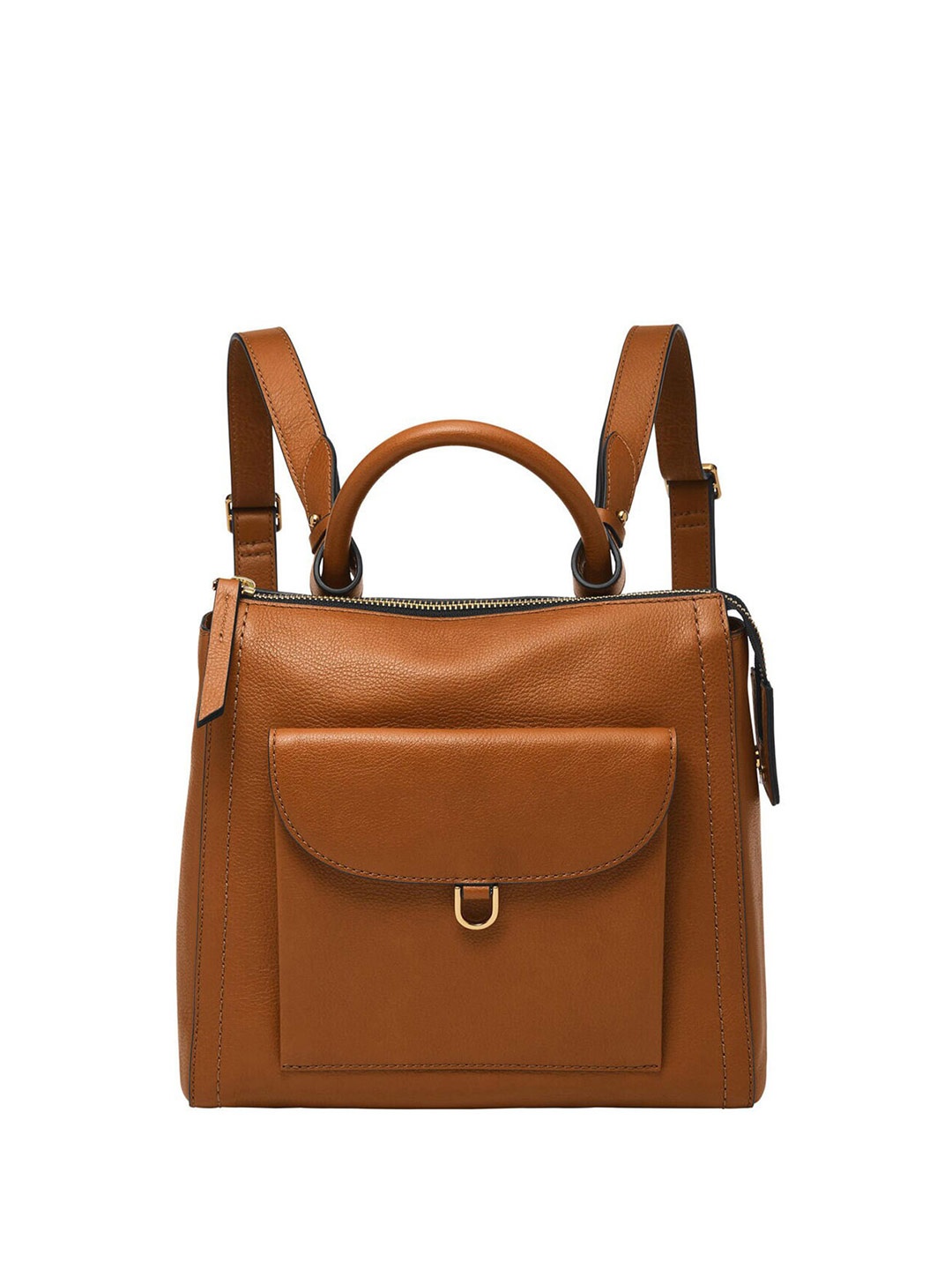 

Fossil Women Textured Leather Backpack, Brown