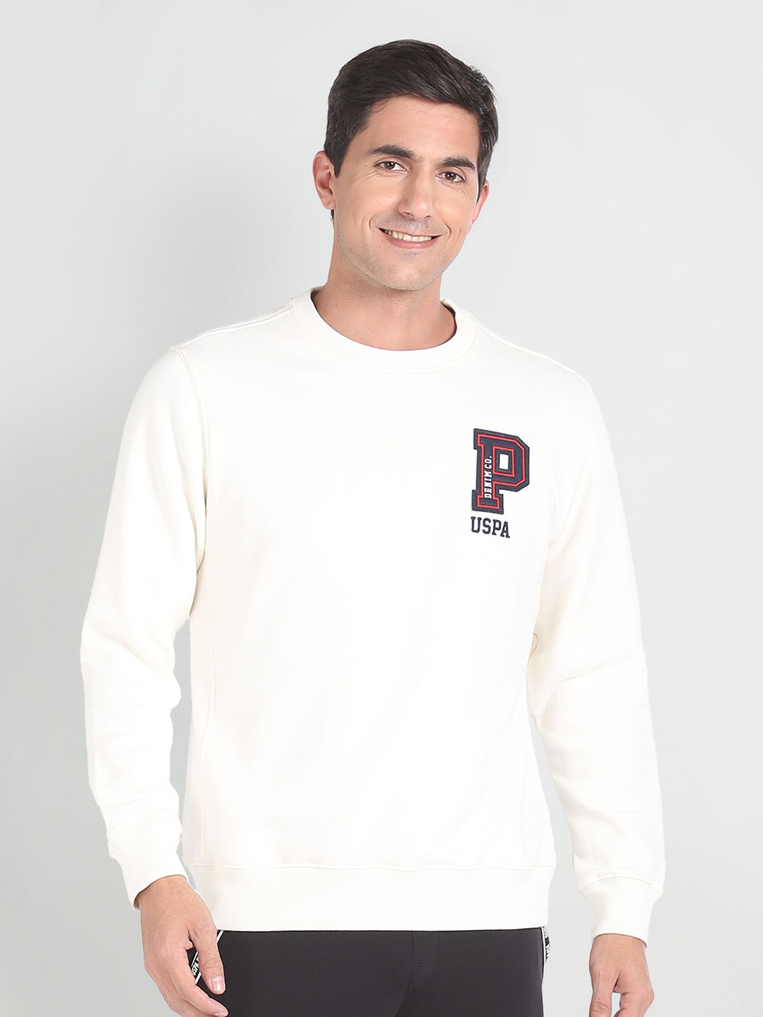 

U.S. Polo Assn. Denim Co. Pure Cotton Pullover Sweatshirt, White