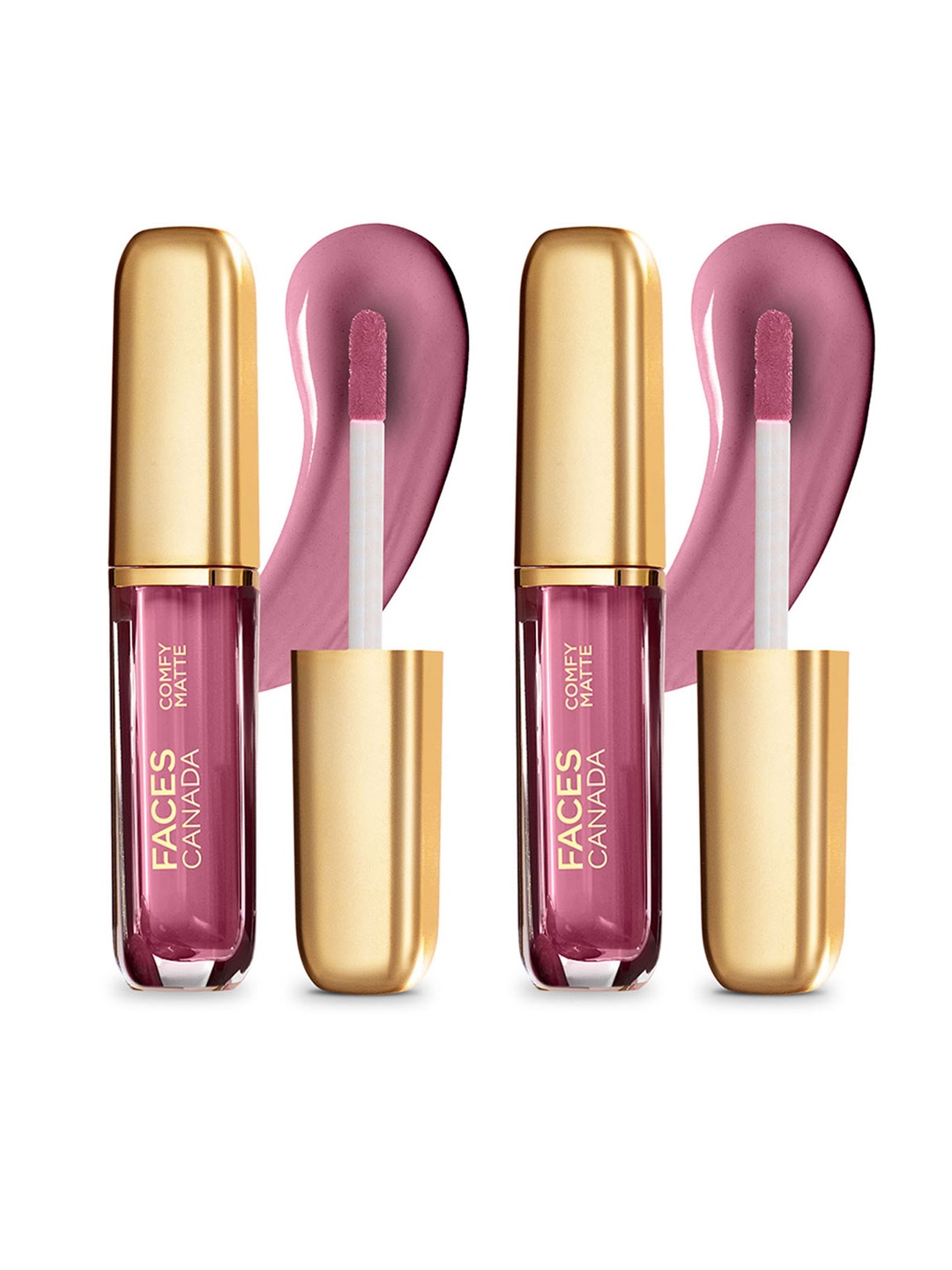 

FACES CANADA Set of 2 Comfy Matte No-Dryness Liquid Lipstick 3ml each - Truth Be Told 09, Mauve