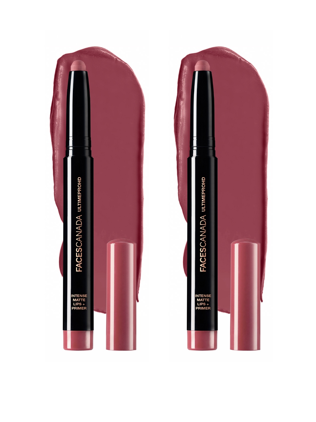 

FACES CANADA Set of 2 Ultime Pro HD Intense Matte Lips+Primer Lipstick - Magnetic 02, Pink