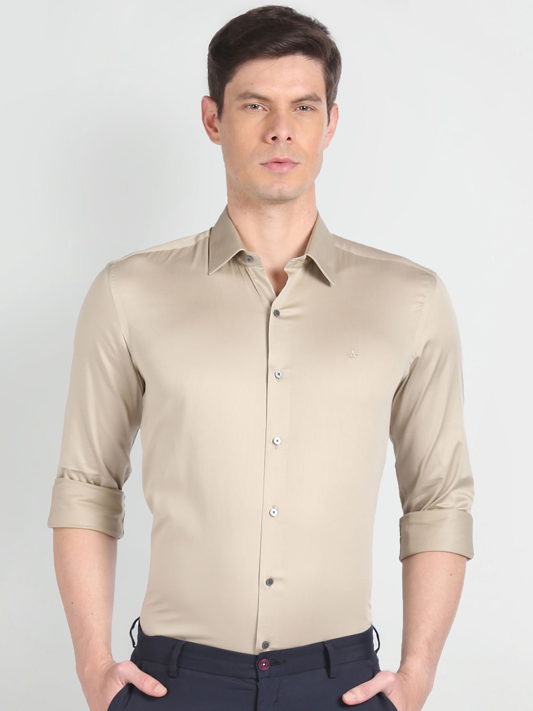 

Arrow New York Slim Fit Formal Shirt, Beige