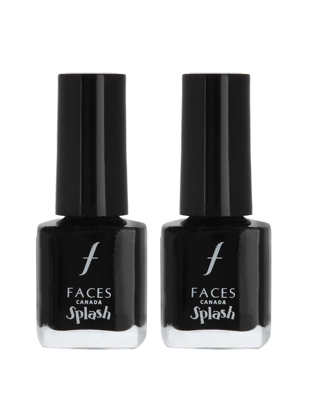 

FACES CANADA Set of 2 Splash Fast-Dry High Shine No-Chip Nail Enamel - Black Beauty 15