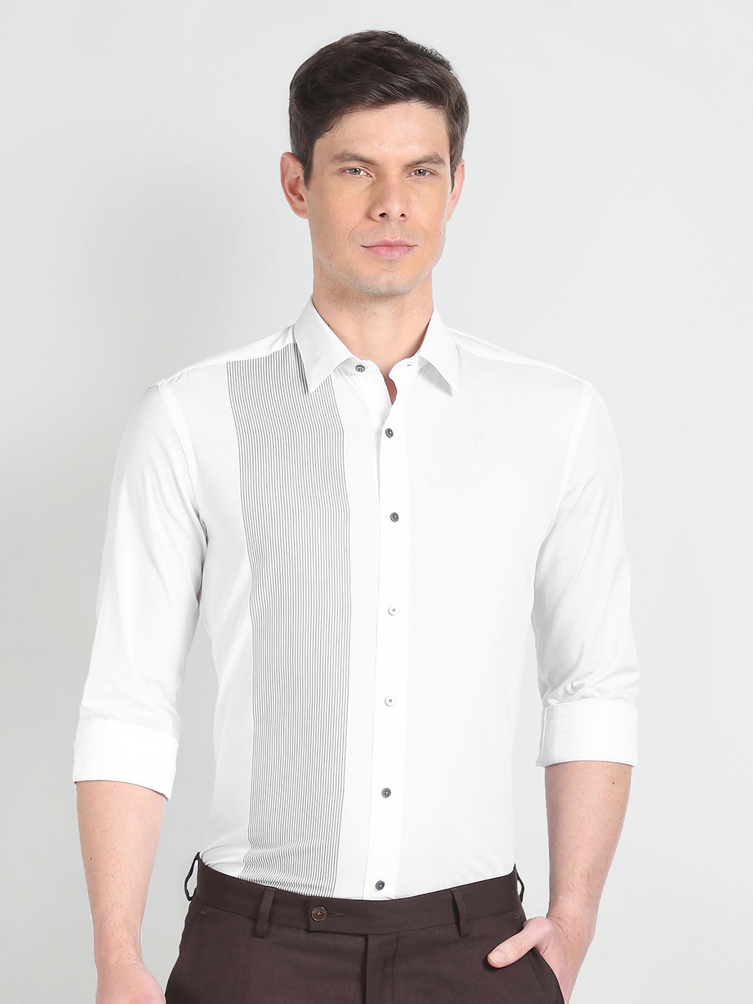 

Arrow New York Slim Fit Pure Cotton Formal Shirt, White