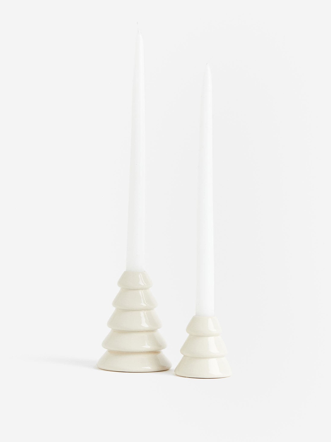 

H&M White Stoneware Candlestick