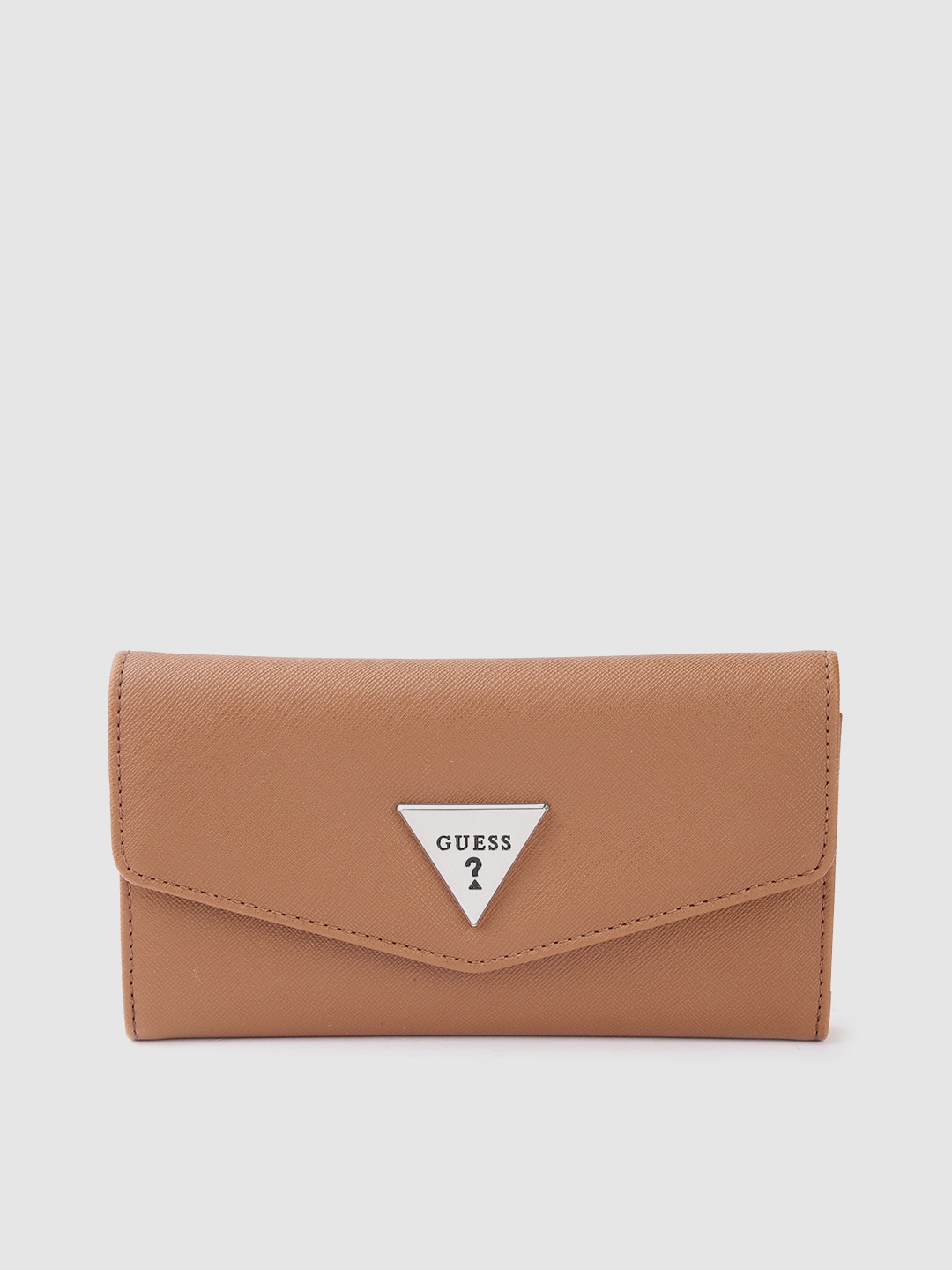 

GUESS Women Three Fold Wallet, Brown