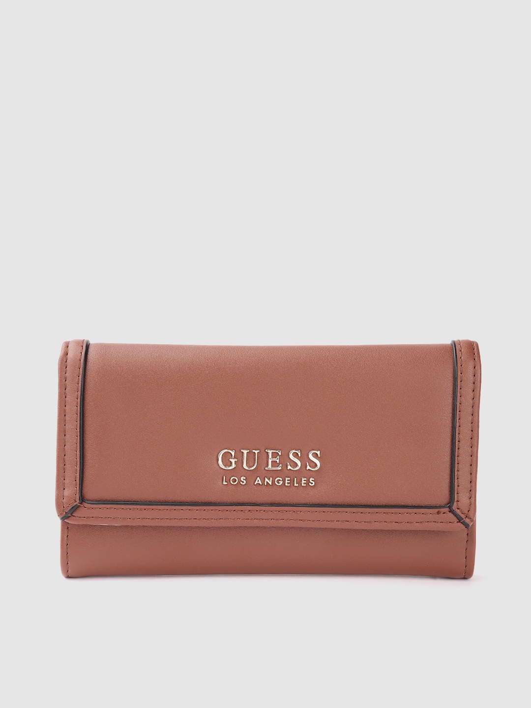 

GUESS Women Three Fold Wallet, Brown