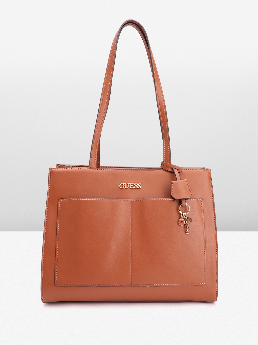 

GUESS Structured Shoulder Bag, Brown