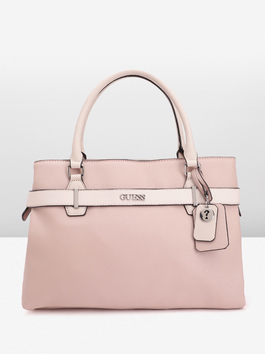 

GUESS Structured Handheld Bag, Pink