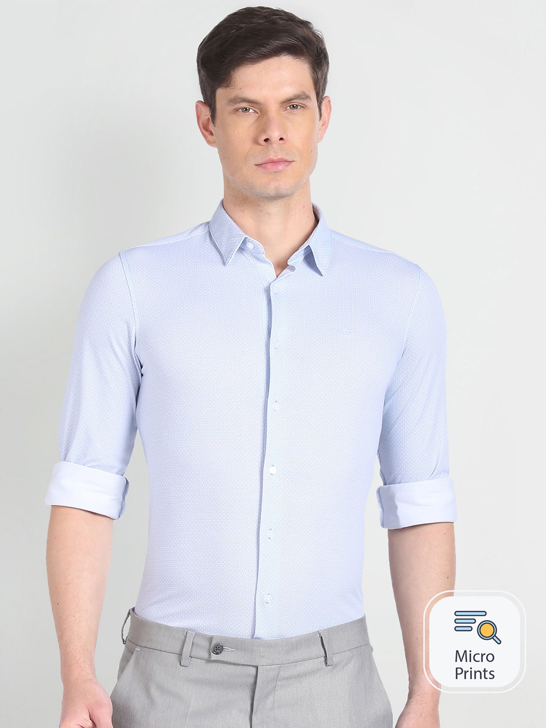 

Arrow New York Slim Fit Geometric Printed Formal Shirt, Blue
