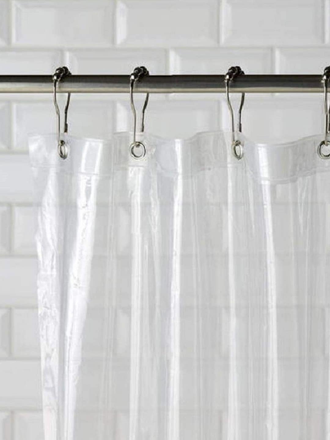 

Kuber Industries White Sheer Door Curtain