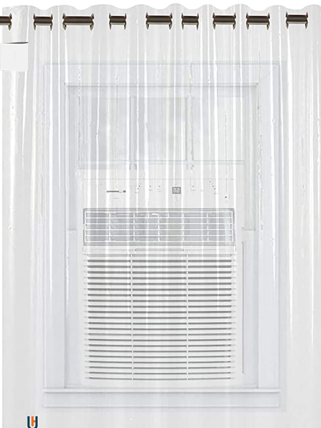 

Kuber Industries Transparent Sheer PVC AC Curtain