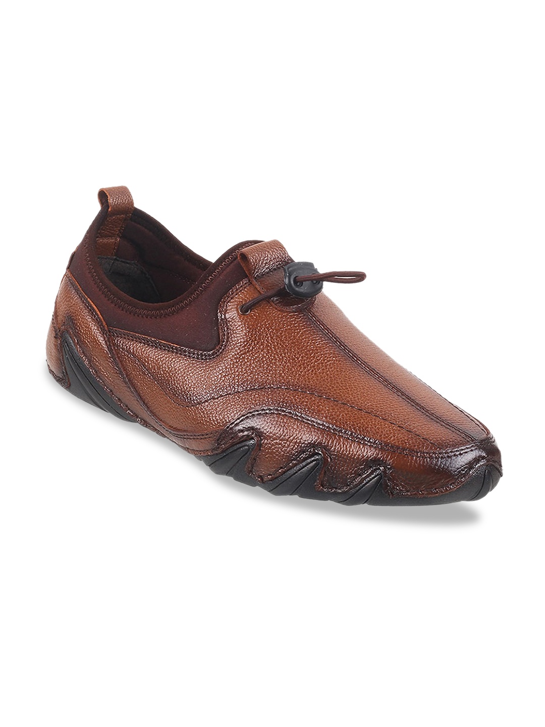 

Metro Men Textured Comfort Insole Basics Slip-On Sneakers, Tan