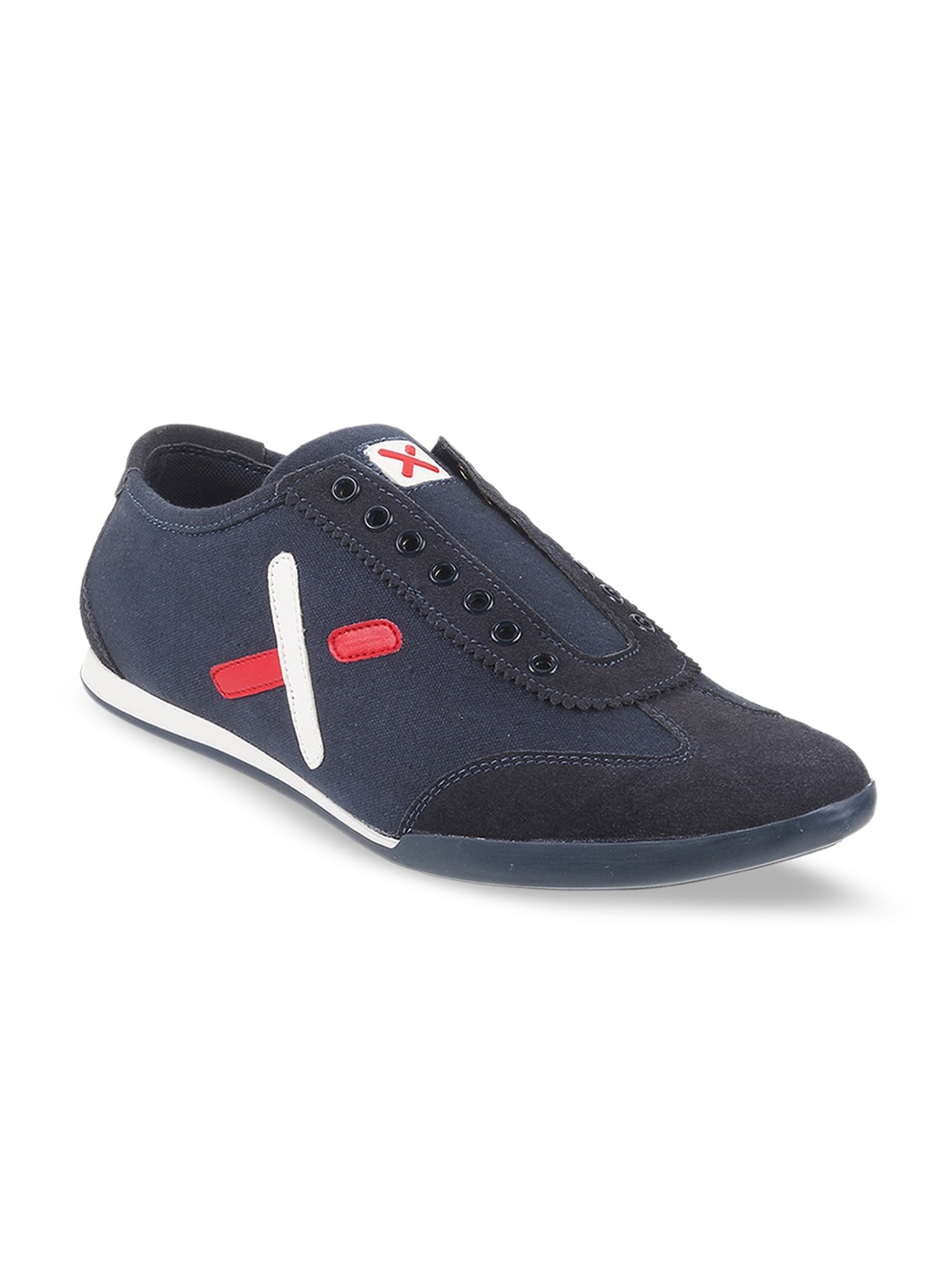 

Metro Men Striped Canvas Comfort Insole Sneakers, Navy blue