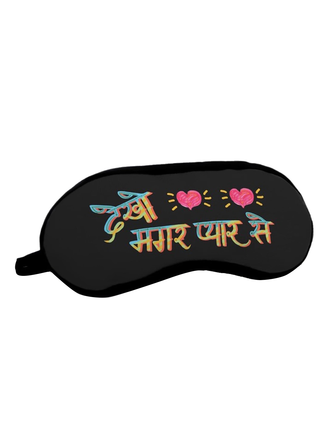 

Indigifts Printed Sleeping Eye Mask, Black