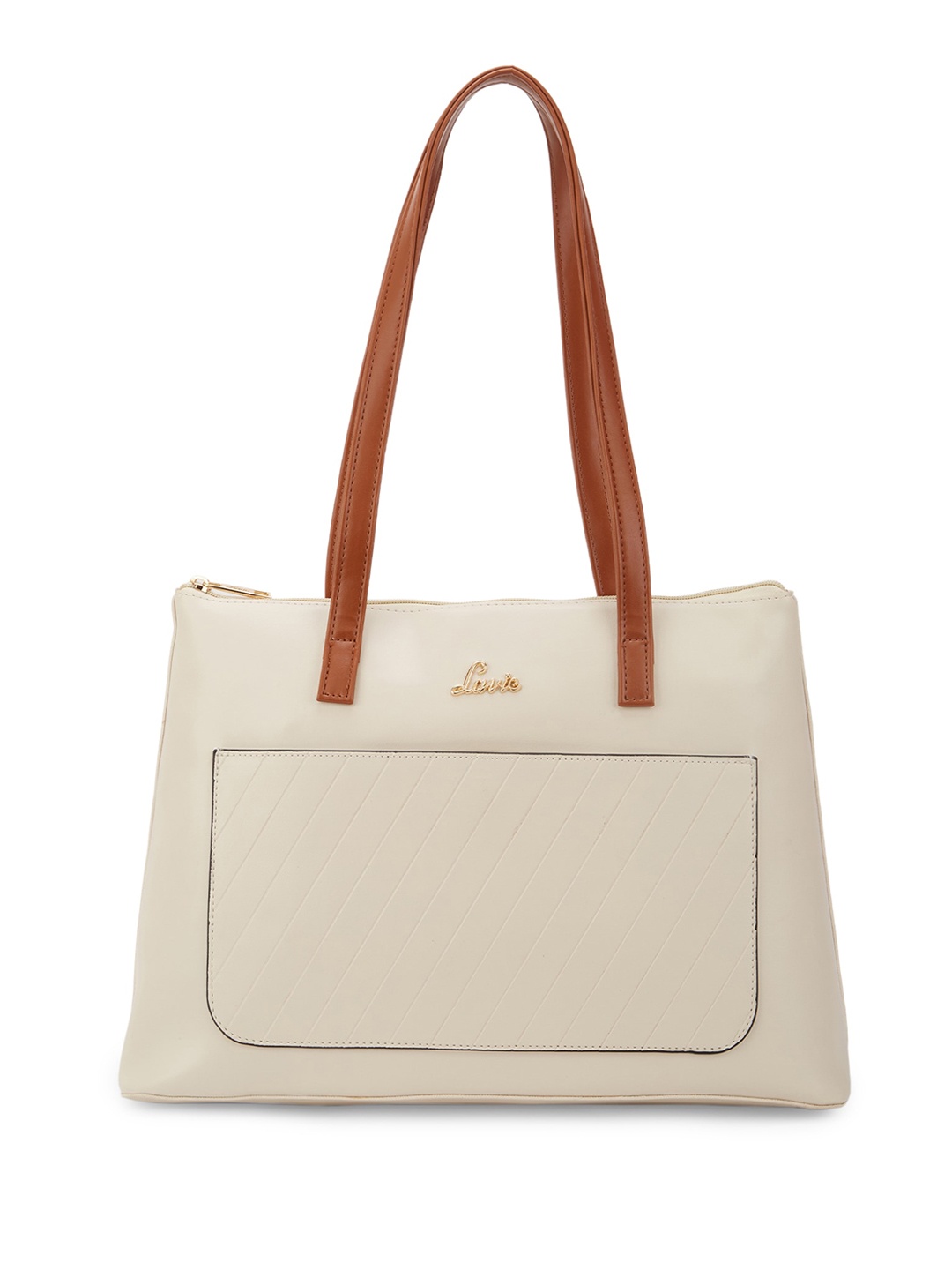 

Lavie Textured Structured Tote Bag, Off white