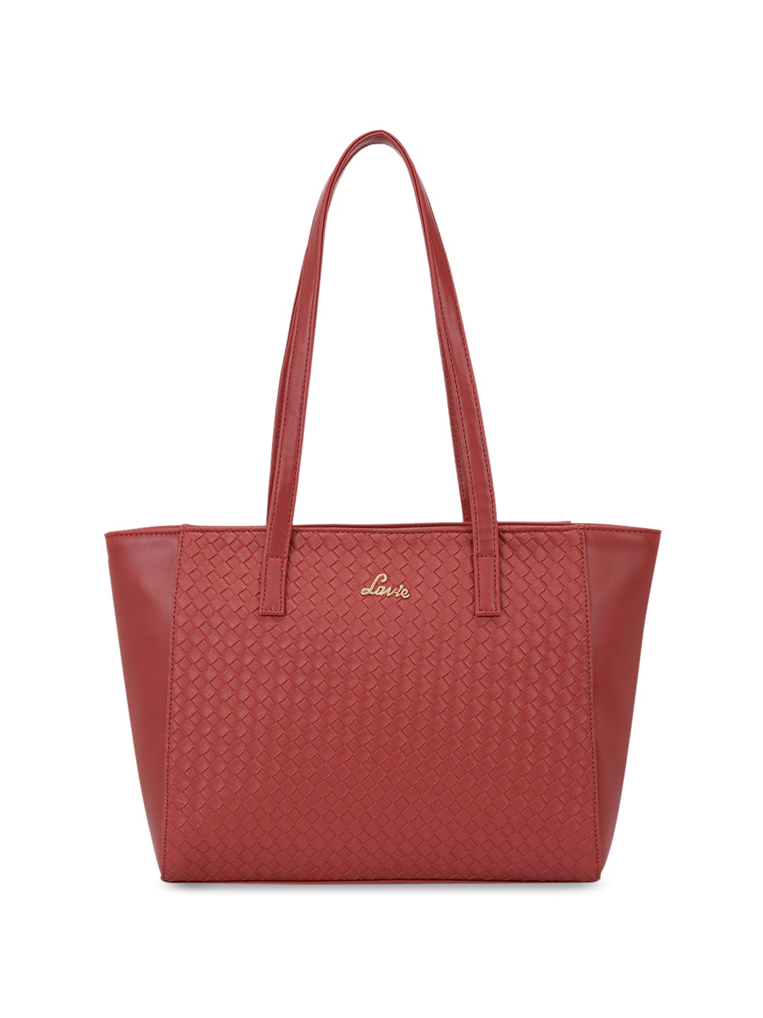 

Lavie Textured Structured Tote Bag, Red