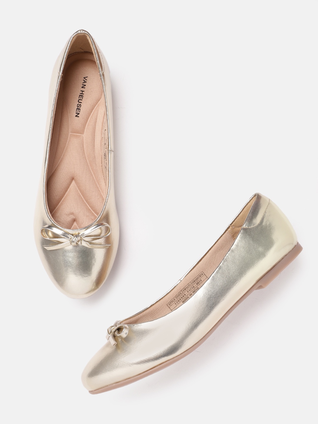 

Van Heusen Woman Ballerinas with Bows, Gold