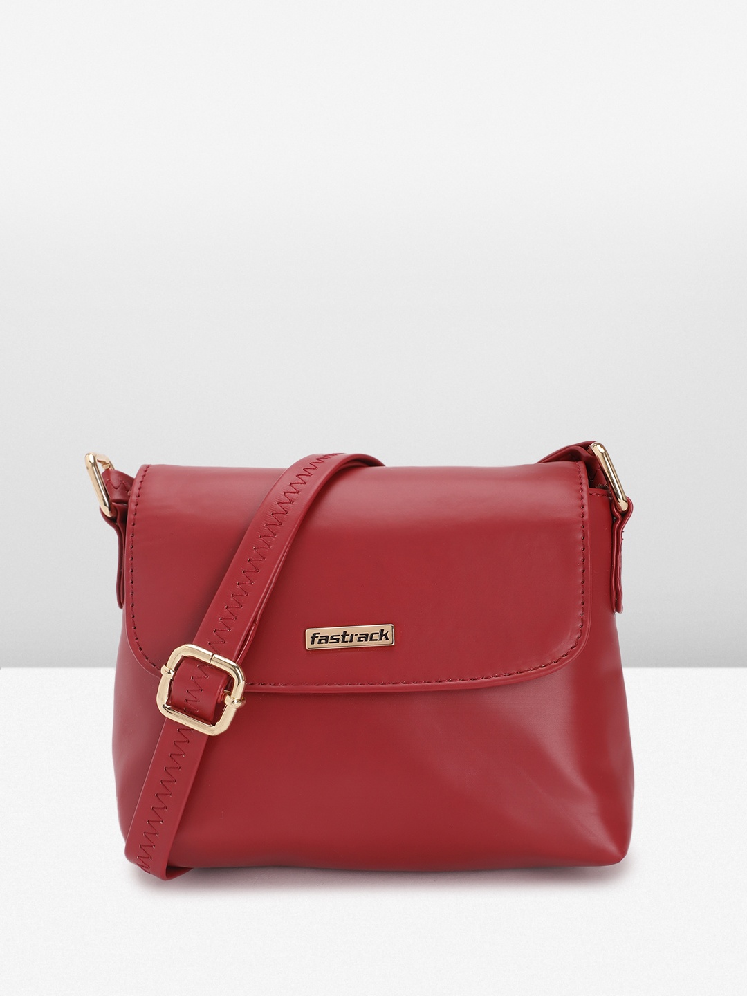 

Fastrack Structured Sling Bag, Red