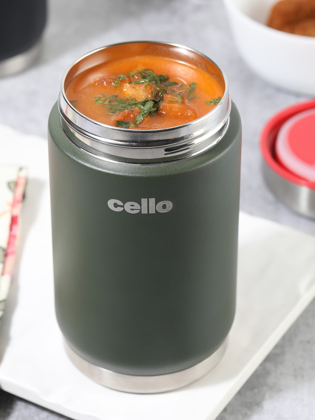 

Cello Duro Supee Green Durable DTP Coating Vacusteel Water Bottle - 600 ML