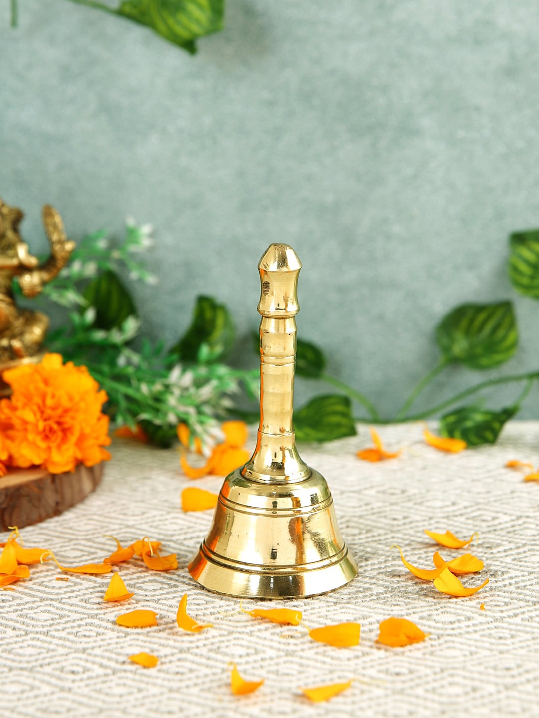 

Imli Street Gold-Toned Brass Aarti Bell