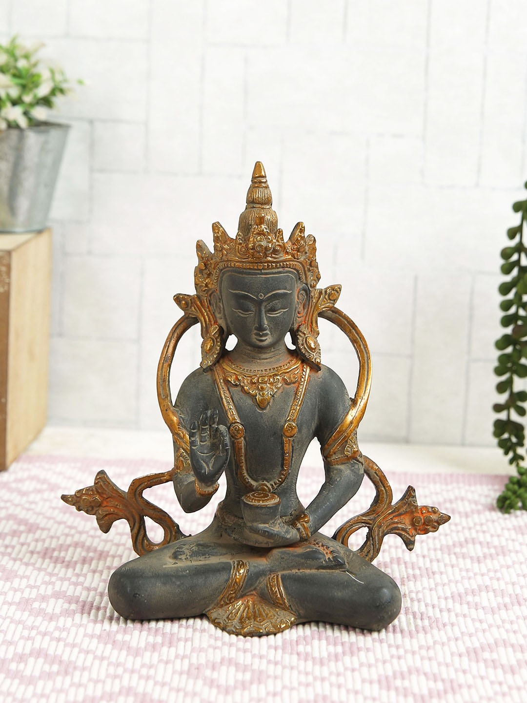 

Imli Street Black Blessing Tara Brass Idol Showpieces