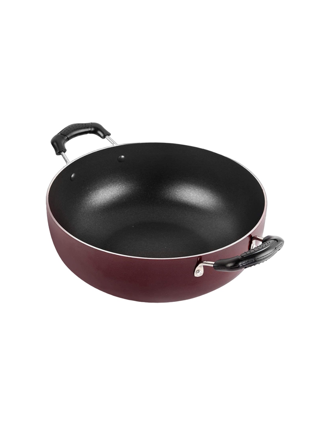 

Cello Prima Cherry Red Non-Stick Kadai With Induction Base- 3.5 Litre