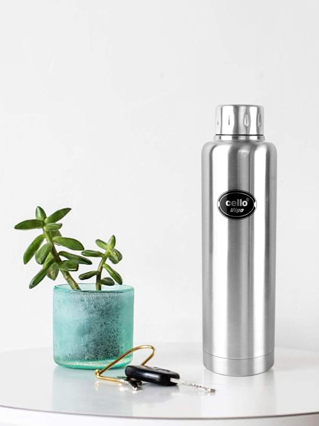 

Cello Vigo Silver Toned Stainless Steel Water Bottle - 750ml