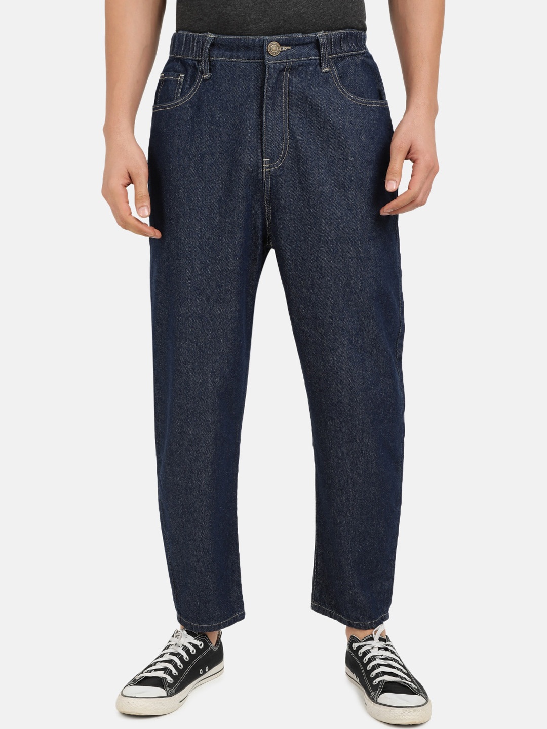 

Bene Kleed Men Navy Blue Loose Jeans