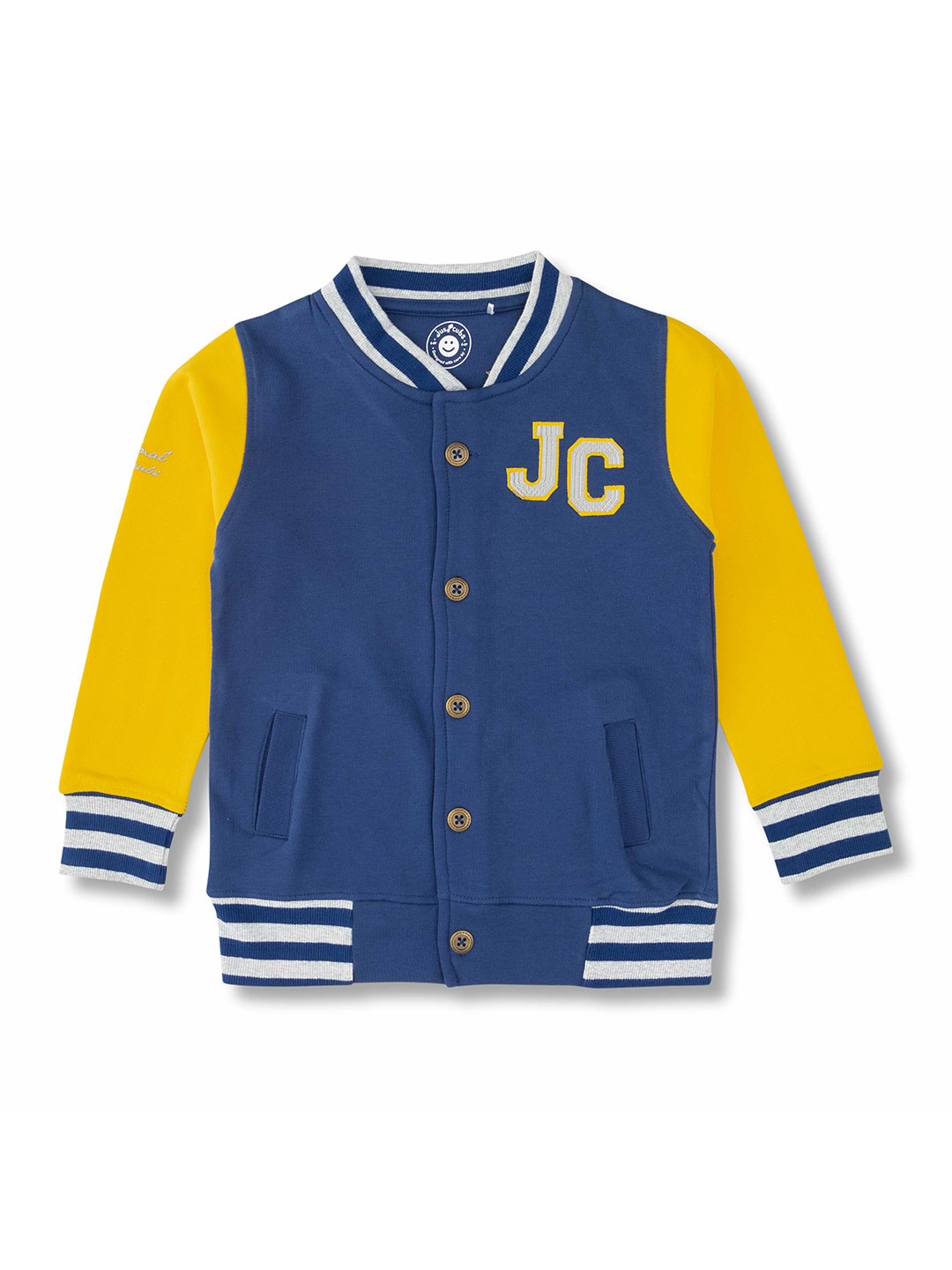 

JusCubs Boys Mock Collar Cotton Sweatshirt, Navy blue