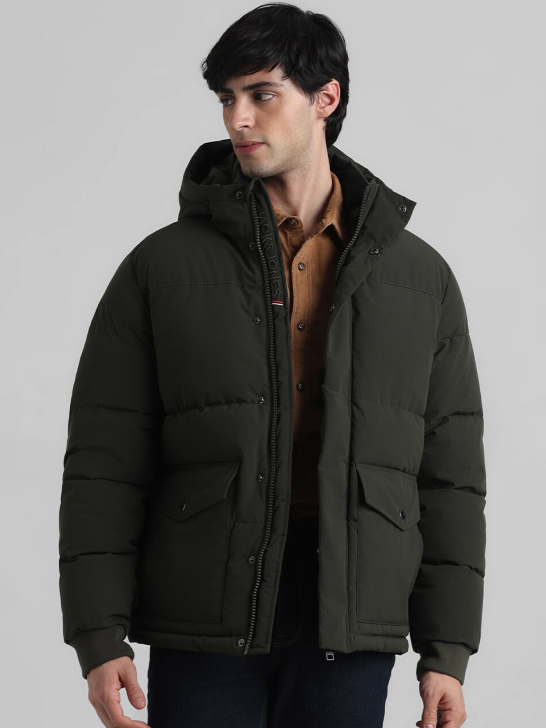 

Jack & Jones Hooded Puffer Jacket, Green