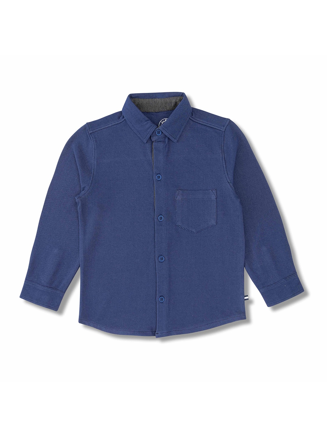 

JusCubs Boys Premium Spread Collar Shirt, Navy blue