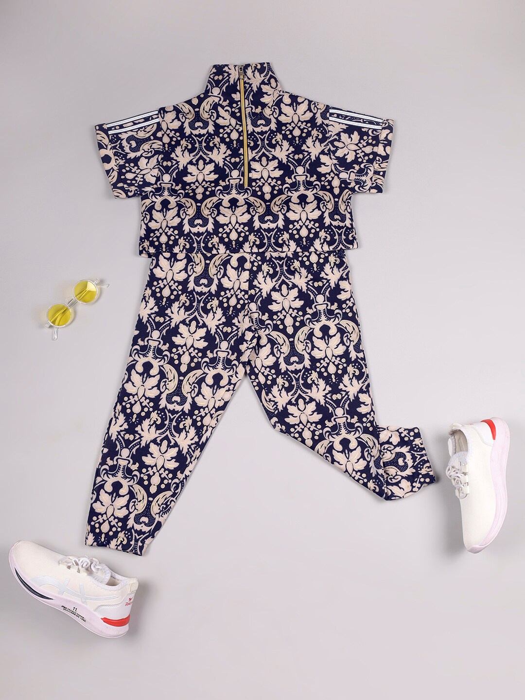 

RAINE AND JAINE Girls Printed High Neck Clothing Set, Pink